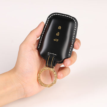 Keycare Italian leather key cover for Fortuner, Fortuner Legender 3 button smart key (ITL18_3b) - Keyzone