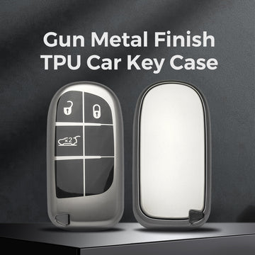 Keyzone TPU Key Cover Compatible for Jeep Compass, Trailhawk Smart Key (GMTP28)