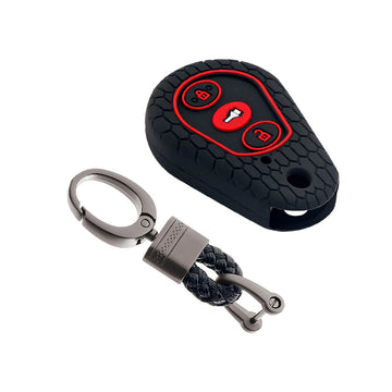 Keycare silicone key cover and keyring fit for : Scorpio hanging remote (KC-02, Alloy Keychain)