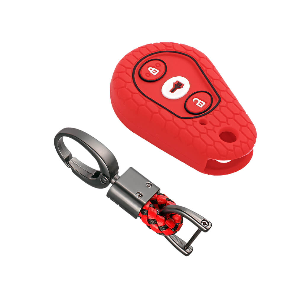 Keycare silicone key cover and keyring fit for : Scorpio hanging remote (KC-02, Alloy Keychain) - Keyzone
