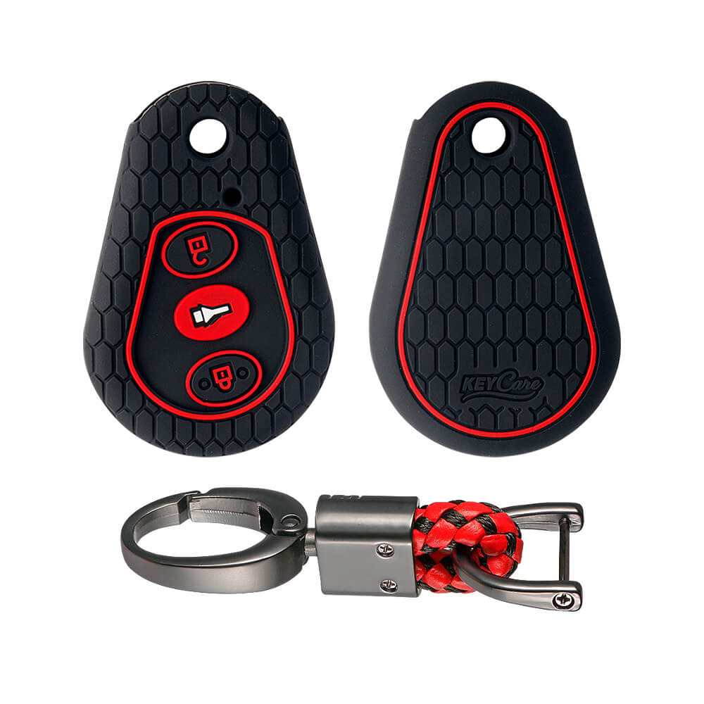 Keycare silicone key cover and keyring fit for : Scorpio hanging remote (KC-02, Alloy Keychain) - Keyzone