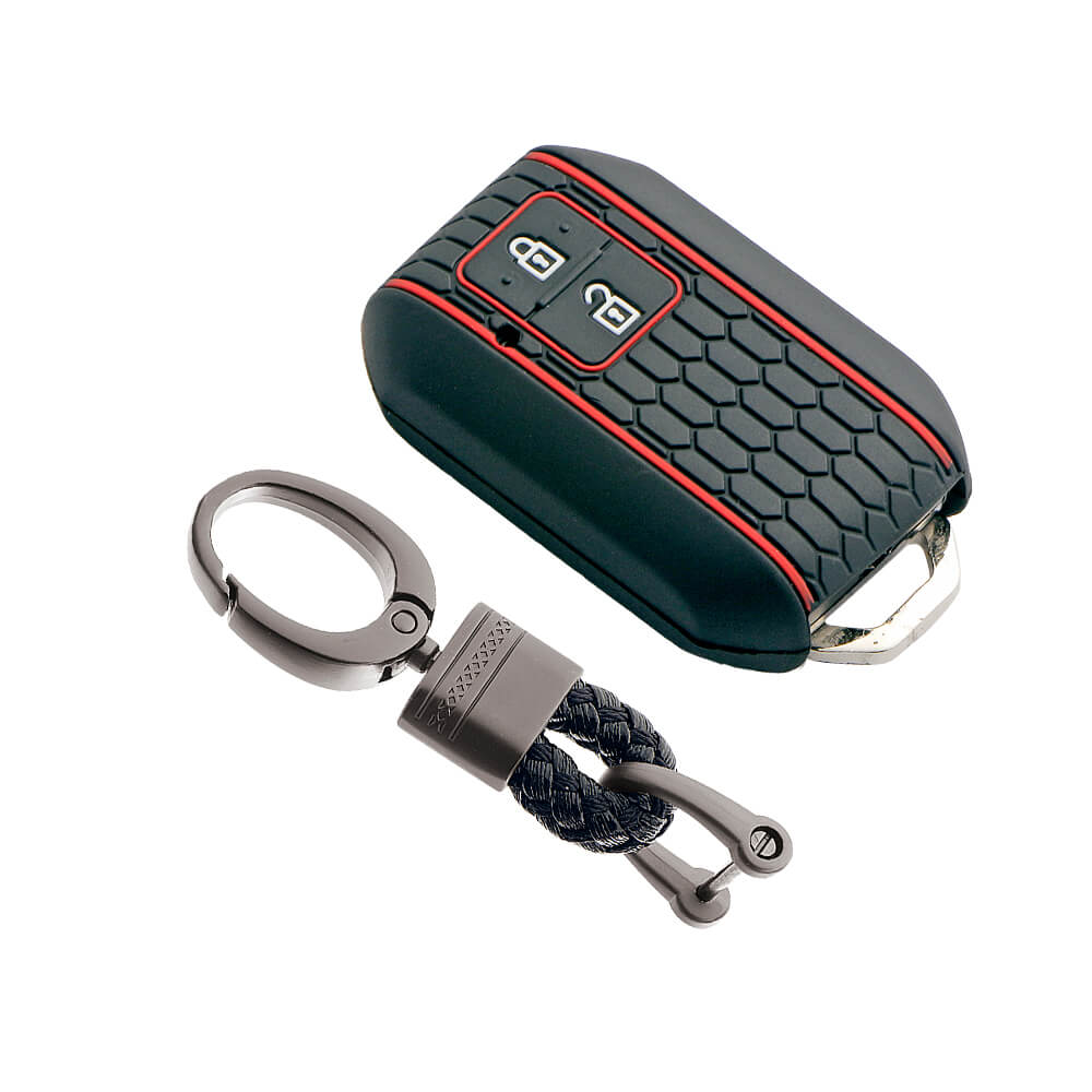 Keycare silicone key cover and keychain fit for : Baleno, Jimny, Xl6,