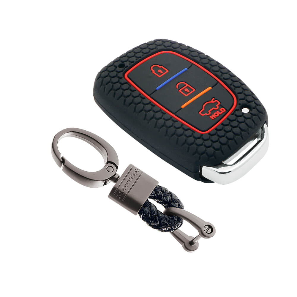 Keycare silicone key cover and keyring fit for : Venue, Elantra, Tucso