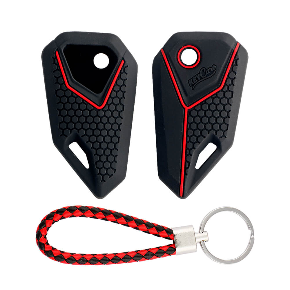 Keycare silicone key cover and keyring fit for : Universal Bike flip key (KC-15, KCMini Keyring)