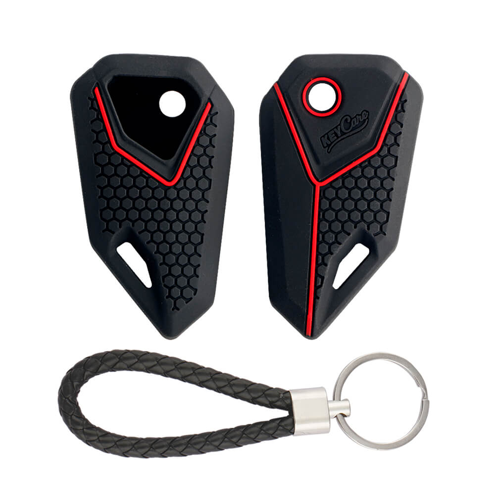 Keycare silicone key cover and keyring fit for : Universal Bike flip key (KC-15, KCMini Keyring) - Keyzone