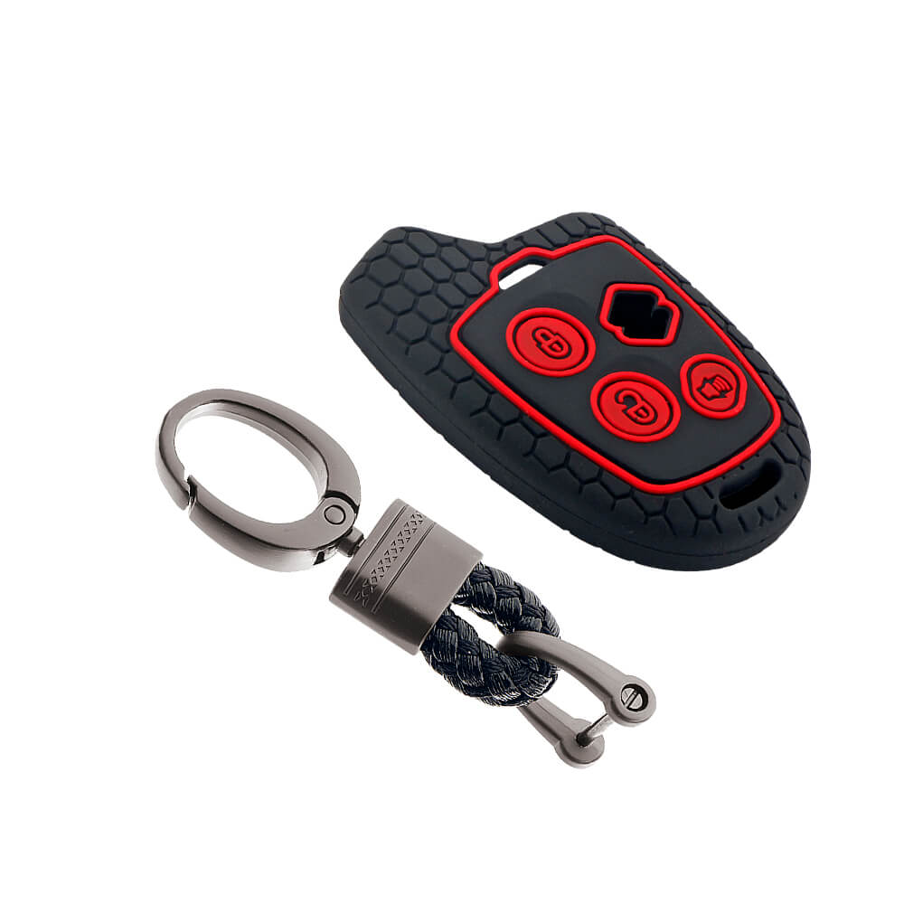 Keycare silicone key cover and keyring fit for : Nippon 3b remote key (KC19, Alloy Black Keychain) - Keyzone
