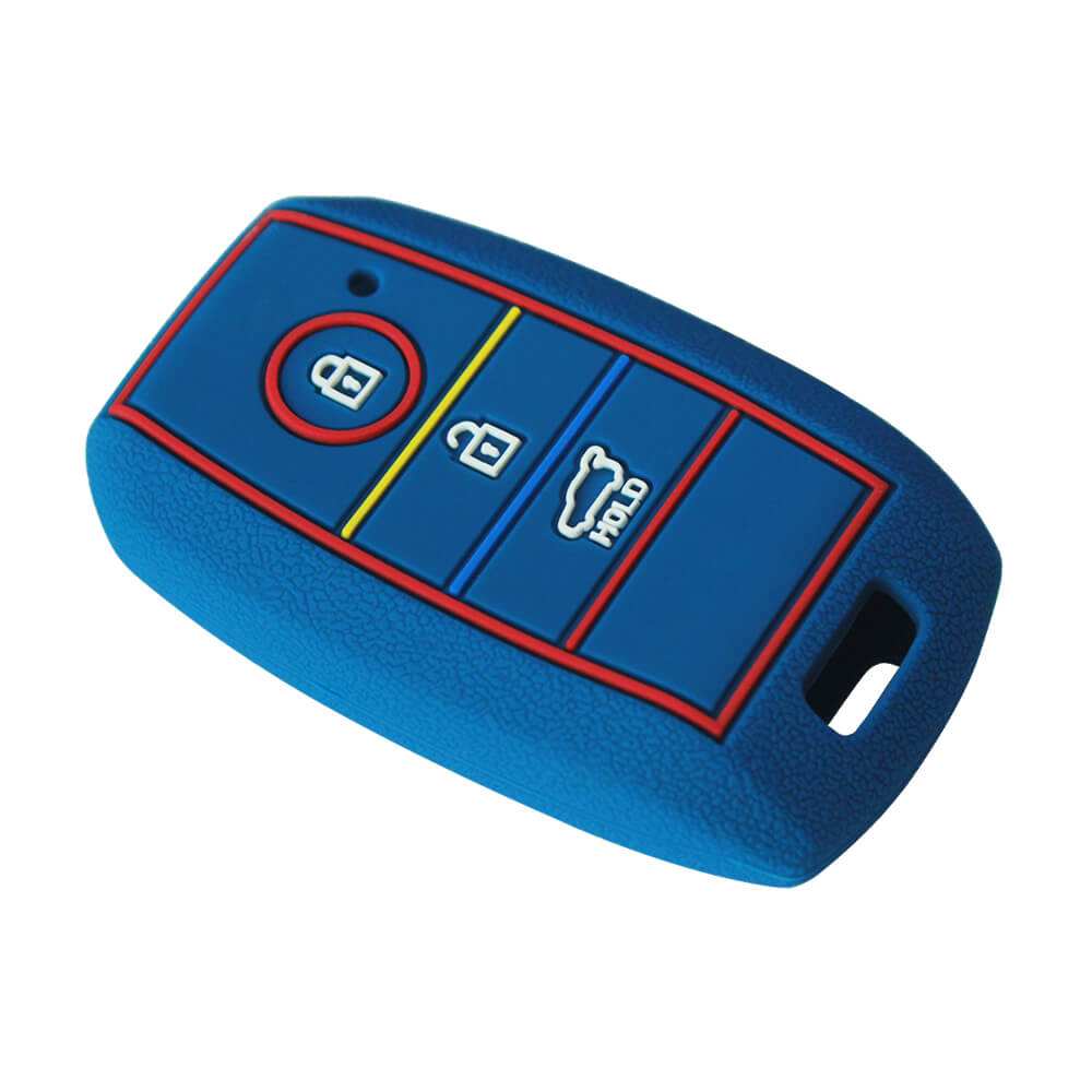 Keycare silicone key cover fit for : Kia Seltos 3 button smart key (KC-31) - Keyzone