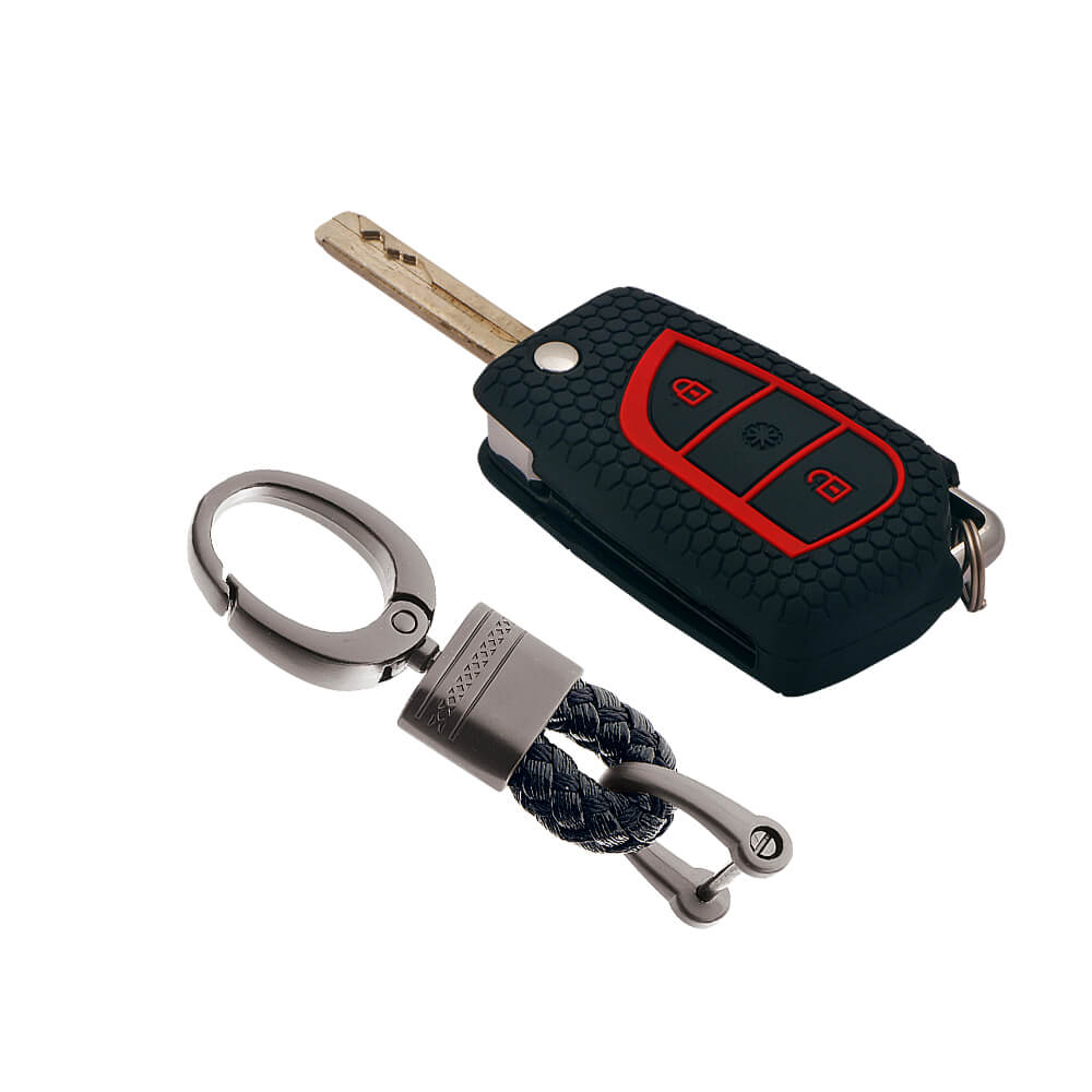 Keycare silicone key cover and keyring fit for : Innova Crysta, Coroll