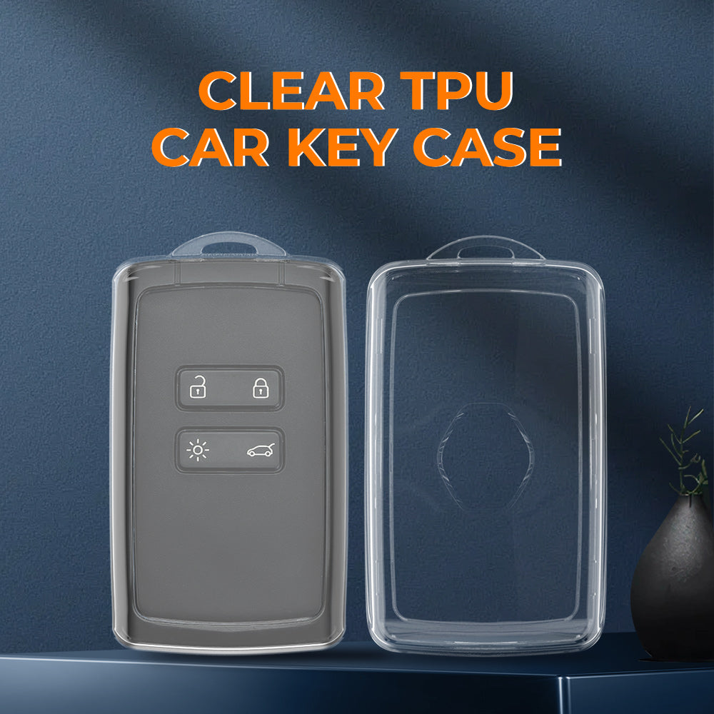 Keyzone clear TPU key cover fit for: Triber, Kiger smart card (CLTP46) - Keyzone
