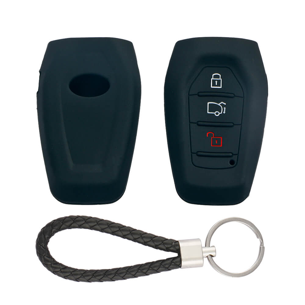 Keycare silicone key cover and keyring fit for : XUV500 smart key (KC-48, KCMini Keyring) - Keyzone