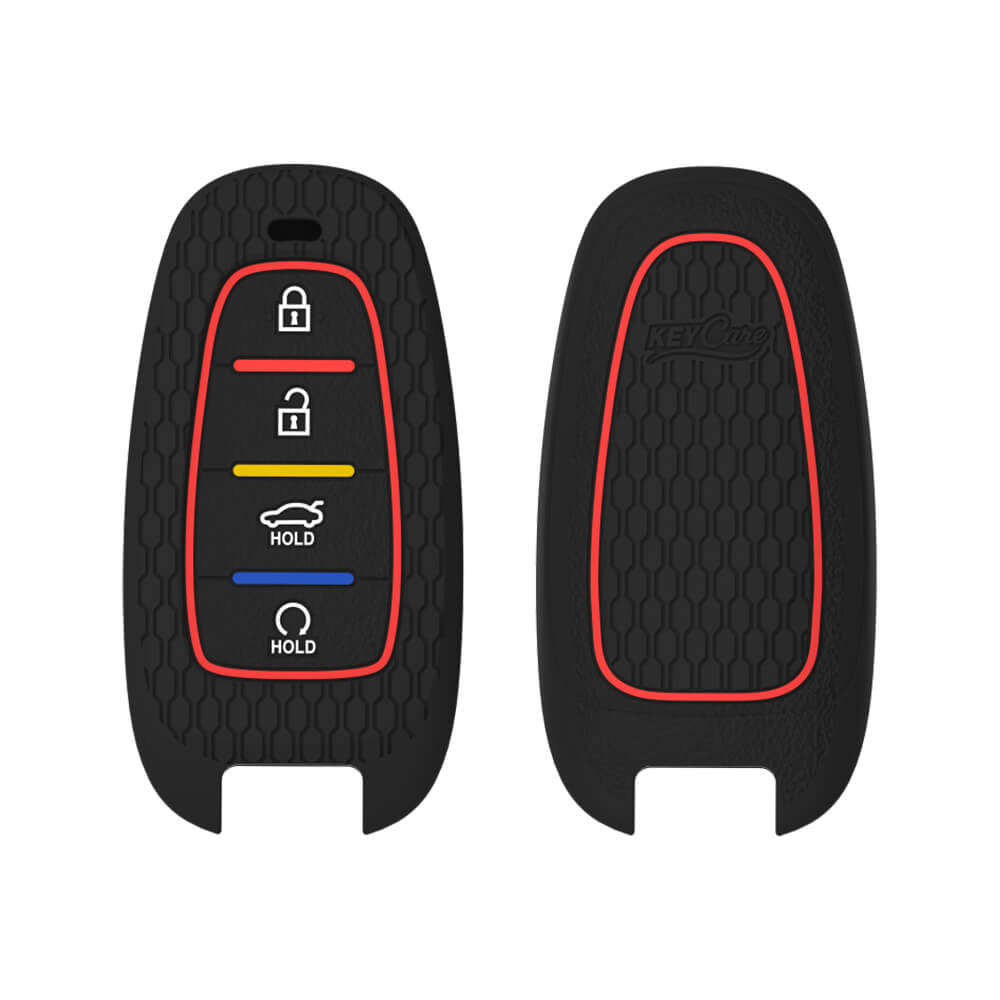Keycare silicone key cover fit for Tucson 4 button smart key (KC75) - Keyzone