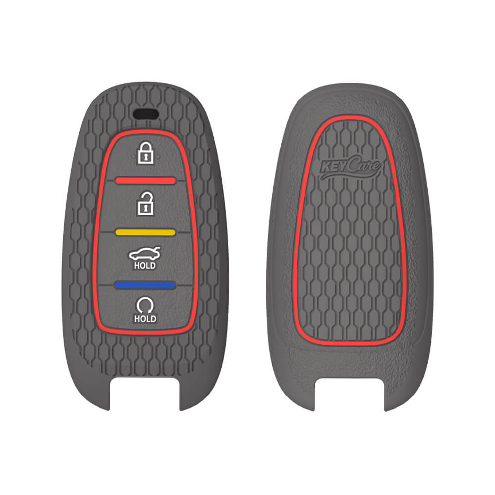 Keycare silicone key cover fit for Tucson 4 button smart key (KC75) - Keyzone