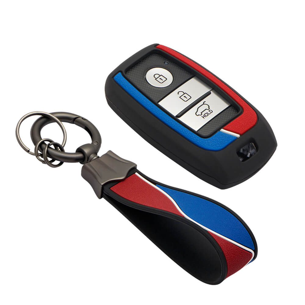 Keycare Duo style key cover and Keychain for Kia smart keys (KC-D 01, Duo Keychain) - Keyzone