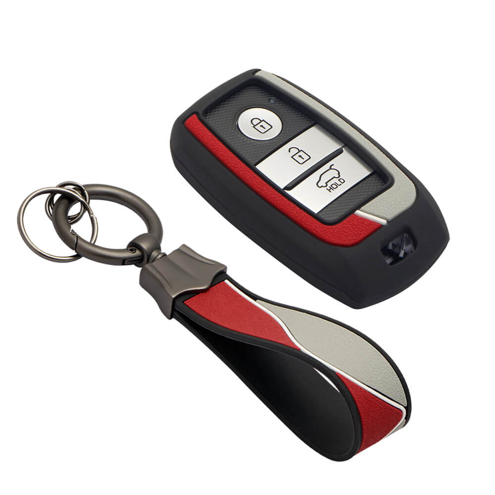 Keycare Duo style key cover and Keychain for Kia smart keys (KC-D 01, Duo Keychain) - Keyzone