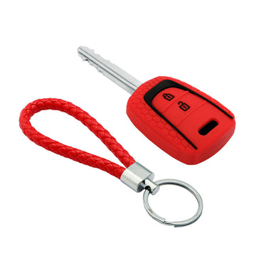 Keycare silicone key cover and keyring fit for : Santro, Eon, I10 Grand remote key (KC-27, KCMini Keyring) - Keyzone
