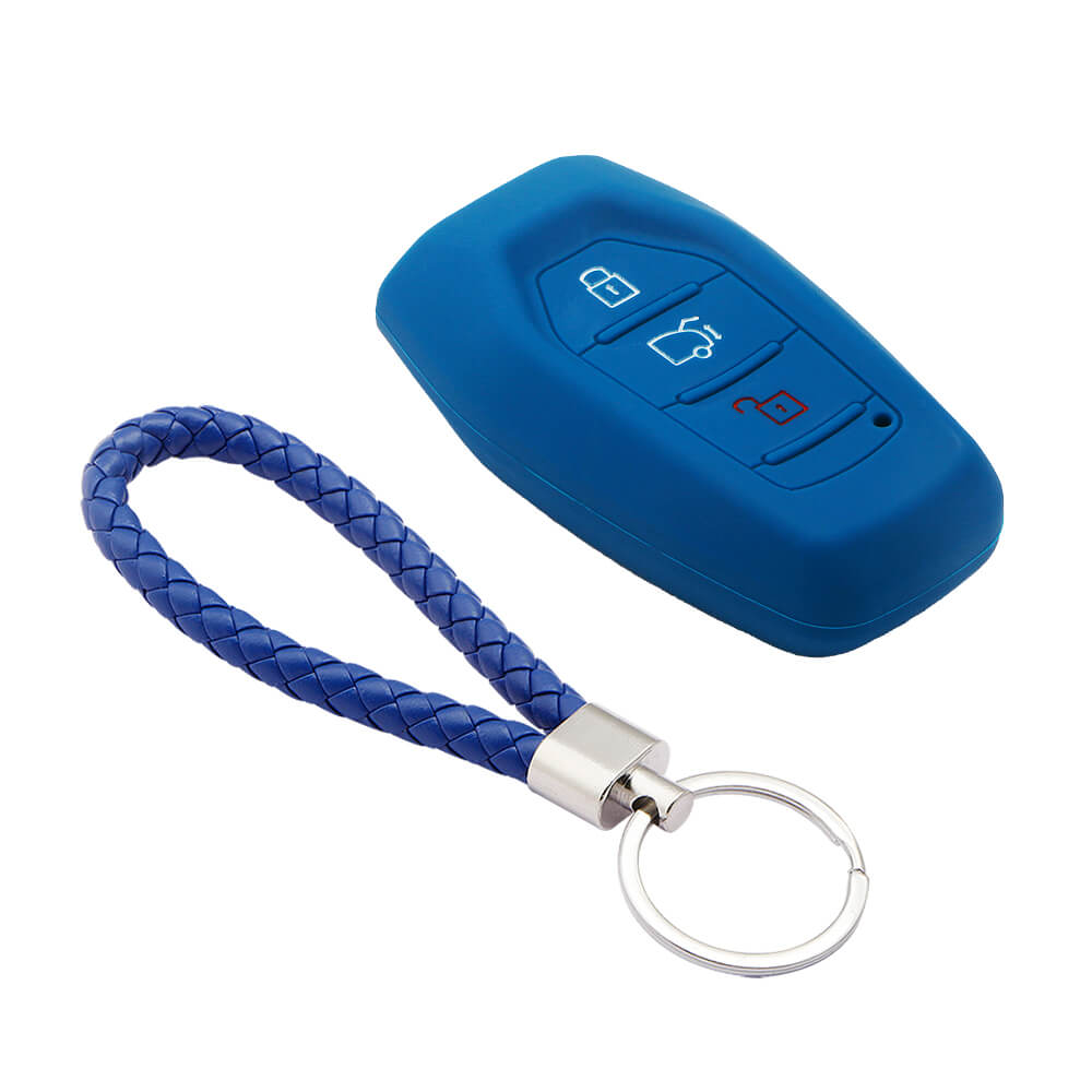 Keycare silicone key cover and keyring fit for : XUV500 smart key (KC-48, KCMini Keyring) - Keyzone