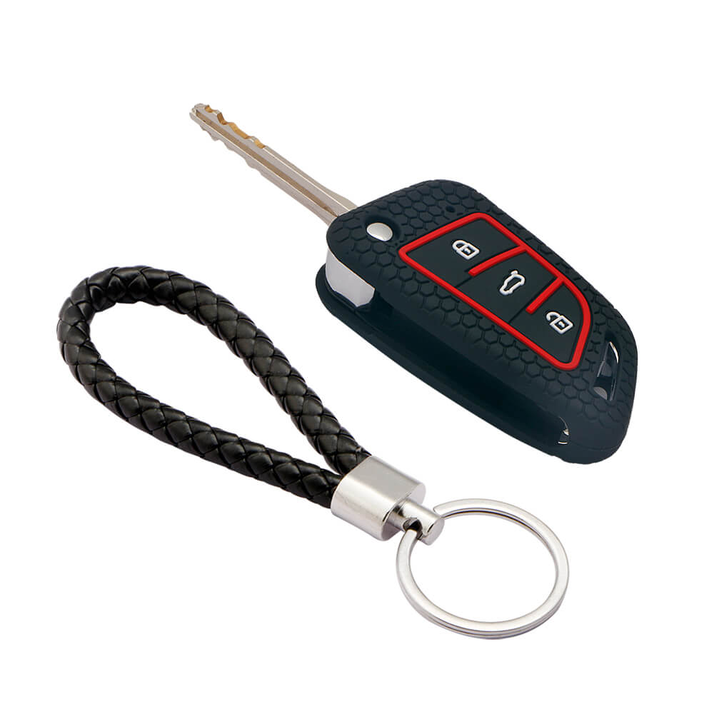 Keycare silicone key cover and keyring fit for : Keydiy B29 Universal remote flip key (KC-55, KCMini Keyring) - Keyzone