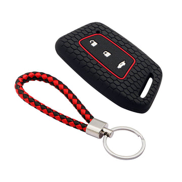 Keycare silicone key cover and keychain fit for : Mg Hector New smart key (KC-64, KCMini Keyring)