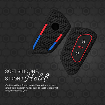 Keycare silicone key cover fit for Kodiaq, Octavia, Tiguan  smart key (KC74)