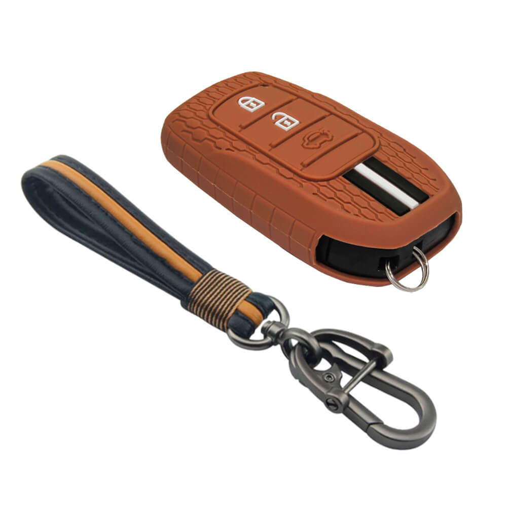 Keyzone striped key cover and keychain fit for : Invicto, Innova Cryst
