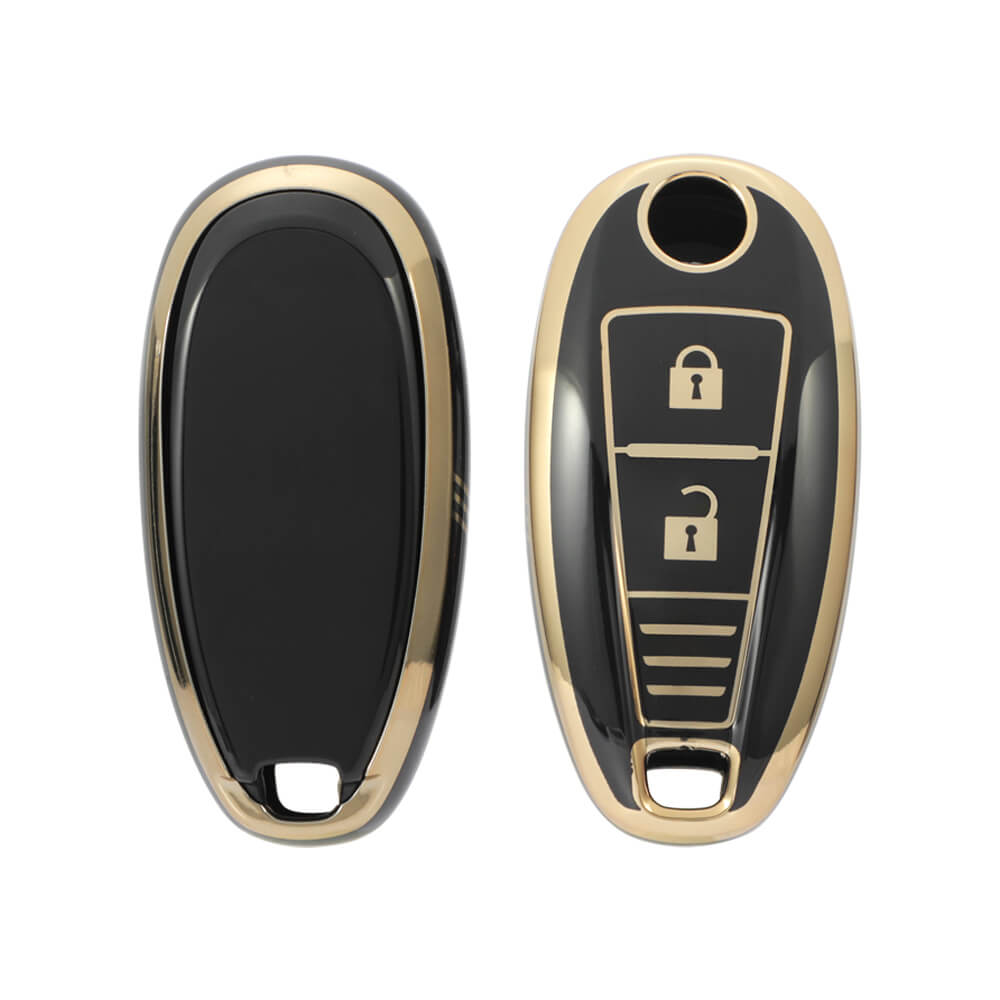 Keyzone TPU Key Cover For Suzuki : Baleno, Ciaz, Ignis, S-Cross, Vitara Brezza 3 Button Smart Key (KZTP04)