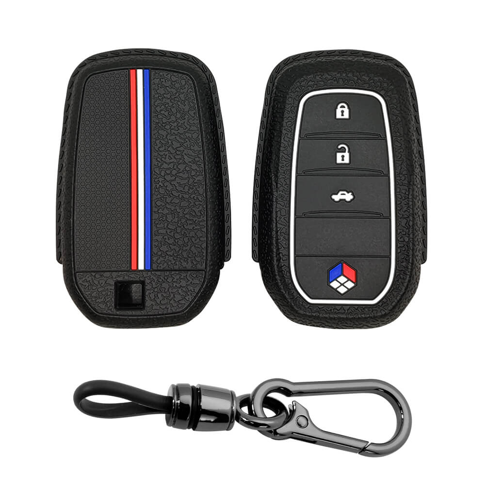 Keyzone silicone key cover and keychain for Innova Crysta, Innova HyCr