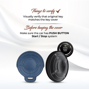 Keyzone Royal Leather Key Cover Compatible for Tata Harrier EV Smart Key (RL94)