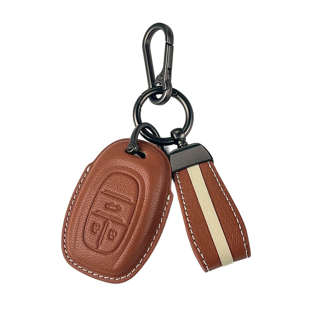 Keyzone royal leather key cover for MG Gloster smart key (RL87)