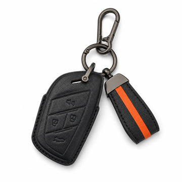 Keyzone Royel Leather Key Cover Compatible for MG majestor 4 Button Smart Key4 Button smart Key (RL95)