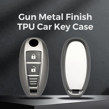 Keyzone® TPU Key Cover for: Ciaz, Ignis, Baleno, SCross, Vitara Brezza, Swift, Ertiga, Urban Cruiser 2b/3b Smart Key (GMTP04)
