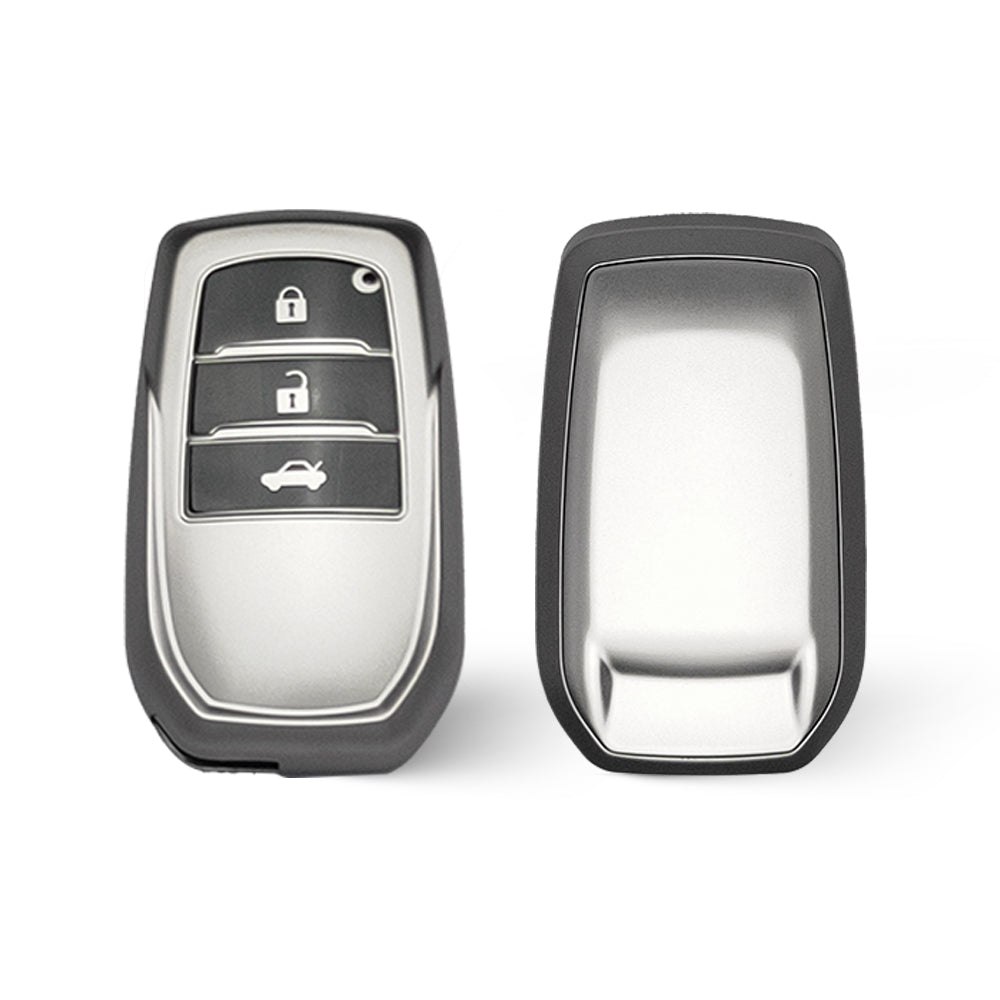 Keyzone TPU key cover for Toyota Fortuner, Legender, Land Cruiser, Suzuki Invicto 3 button smart key (GMTP18_3b)