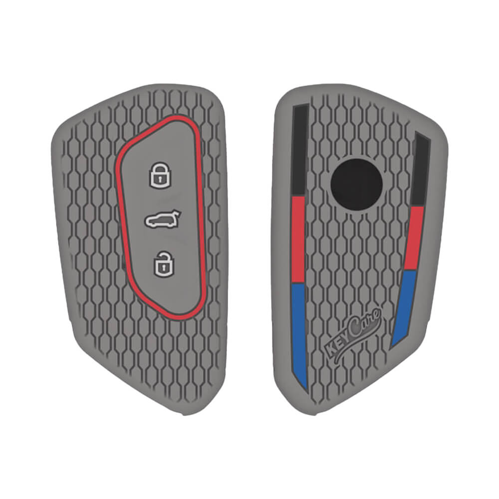 Keycare silicone key cover fit for Skoda / Volkswagen 3b new smart key (KC74) - Keyzone