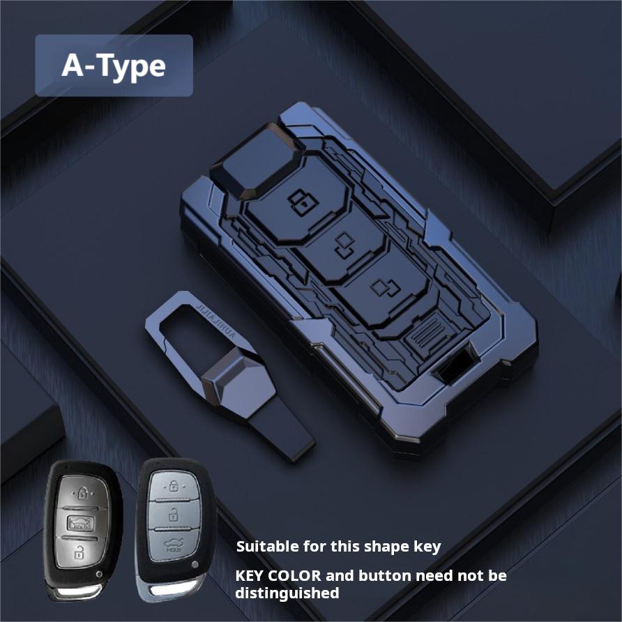 Keyzone TRF series key cover for i20, Creta, Venue, Tucson, Alcazar, V