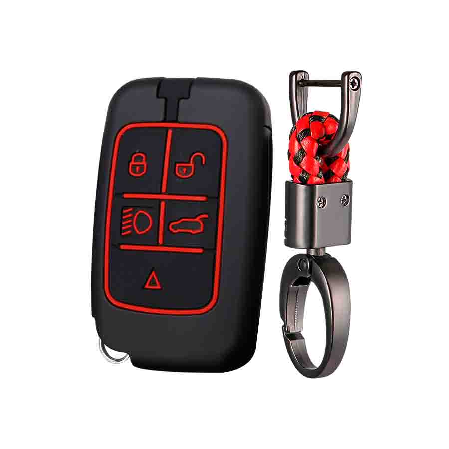 Keycare metal key cove and keychain fit for : Range rover 5 button smart key (Metal) - Keyzone