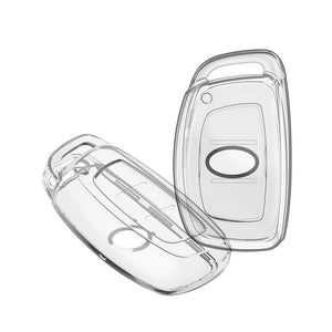 Keyzone clear TPU key cover fit for Exter, Creta, i20, Venue, Elantra, Tucson, I20 N Line, Elite I20, Grand i10, Active I20, Aura, Verna 4s, Xcent, Alcazar 3b/4b smart key (CLTP67)