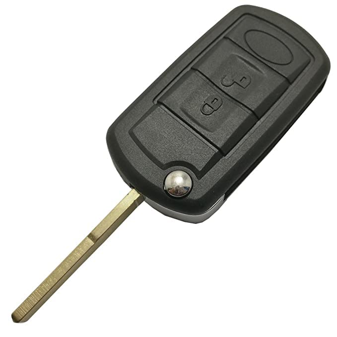 Keyzone Aftermarket Replacement Flip Keyshell Compatible for : Land Rover LR3 Discovery Range Rover Sport 3 Buttons Flip Key (Key-Shell) - Keyzone