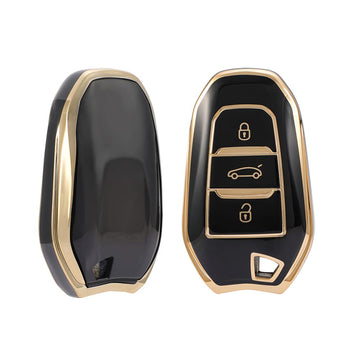Keyzone TPU Key Cover For Citroen : Citroen C5 Air Cross 3 Button Smart Key (TP66)