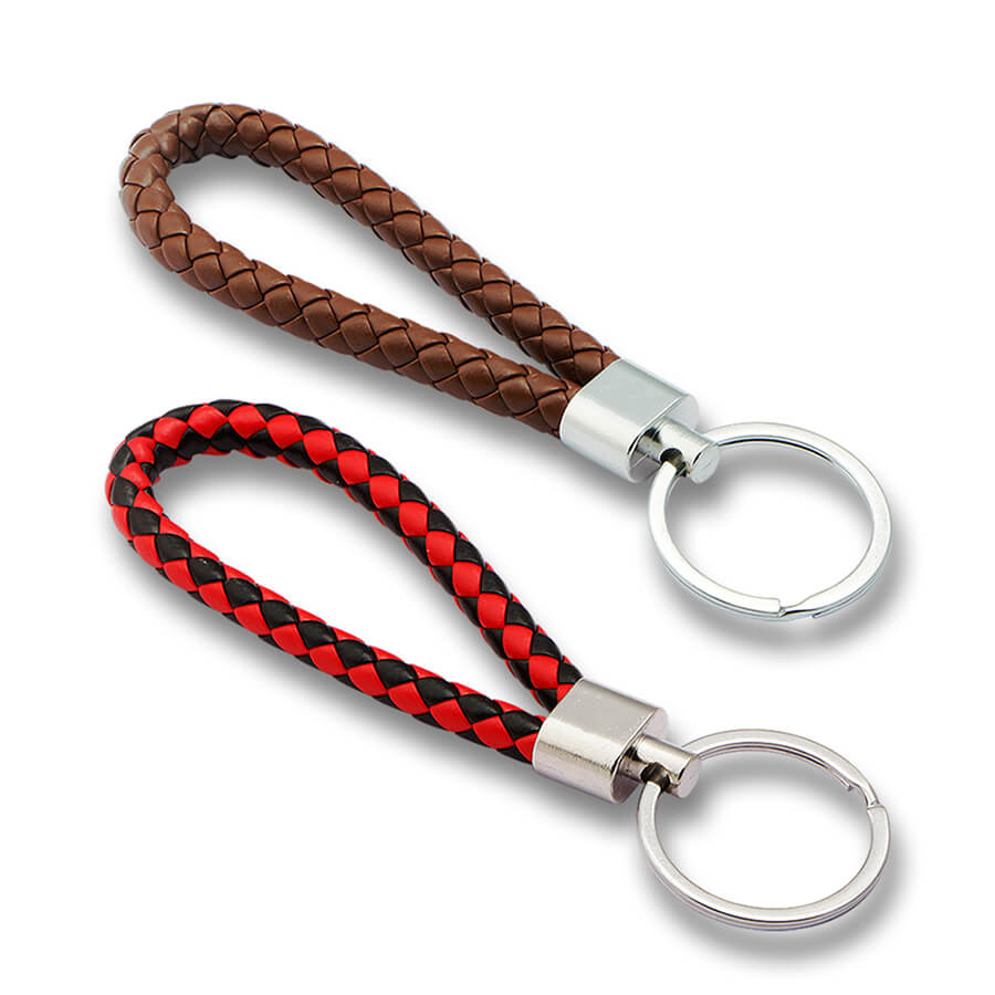 Keycare car leather keychain key holder keyring organiser 2 pack combo