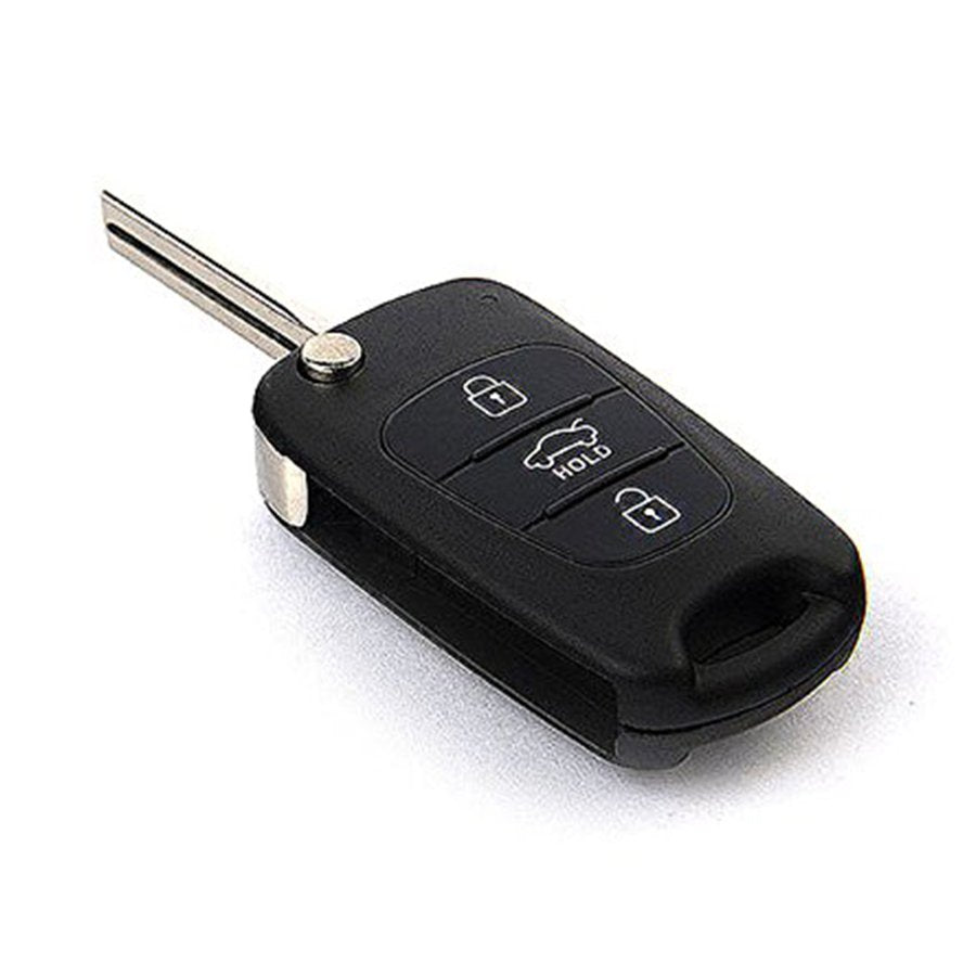Keyzone Aftermarket Replacement Flip Key Shell Compatible for : Hyundai Old i20 (2007-2011) – (Key shell) - Keyzone
