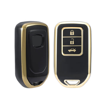 Keyzone TPU Key Cover For Honda  : City, Civic, Jazz, Brio, Amaze, Cr-v, Wr-v, Br-v, Mobilio 3B Smart Key (TP24)