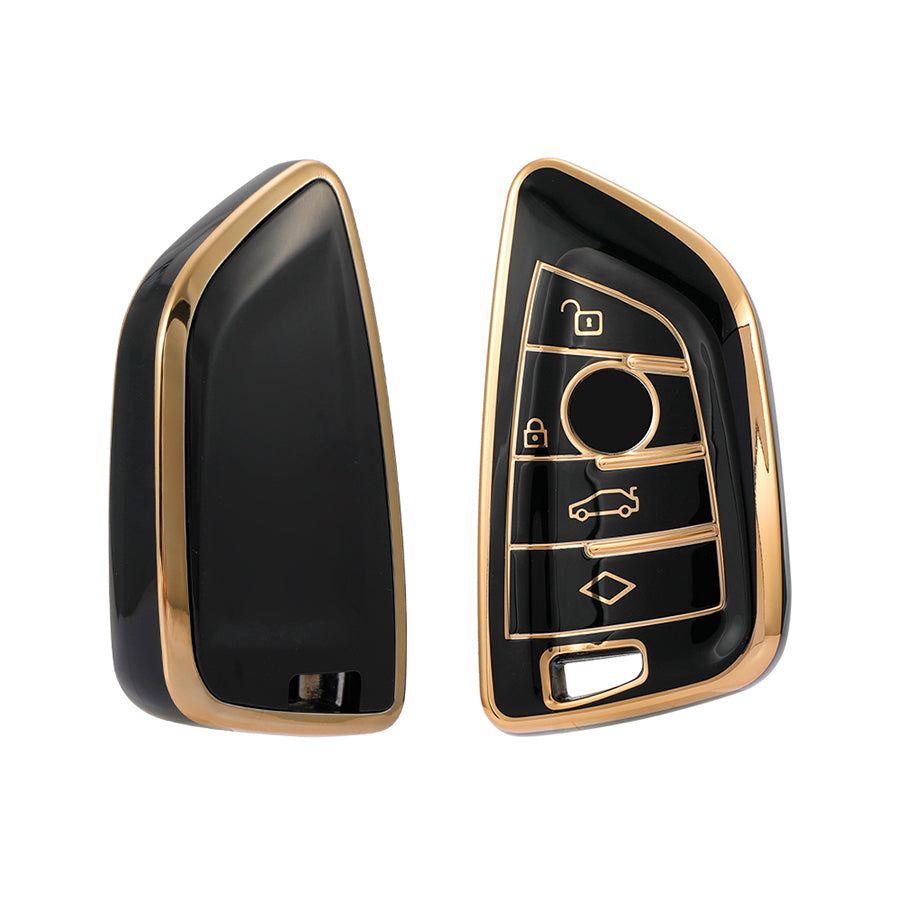Keyzone TPU Key Cover For BMW : X1, X3, X6, X5, 5 Series, 6 Series, 7 Series 4 Button Smart Key (T2) (TP52) - Keyzone