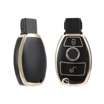 Keyzone TPU Key Cover For Mercedes Benz : C E M S CLS CLK GLK GLC G Class 2 Button Smart Key (TP54) - Keyzone