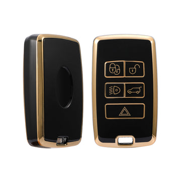 Keyzone TPU Key Cover For Range Rover : Sport Evoque Velar Discovery Defender (2018, 2019, 2020, 2021) 5 Button Smart Key (TP73) - Keyzone