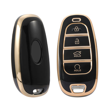 Keyzone TPU Key Cover For Hyundai : Tucson 2022 4 Button Smart Key (TP75)
