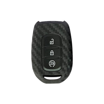 Keyzone carbon fiber key cover fit for : Duster 2020 3 button remote key (T1)