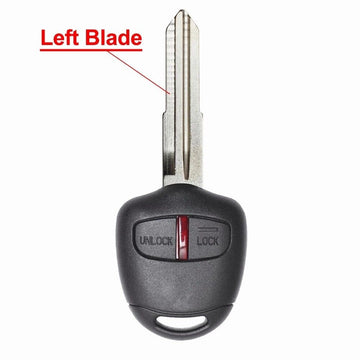 Keyzone Aftermarket Replacement Remote Key Shell Compatible for : Mitsubishi (Old) 2 button remote key (Key-Shell) - Keyzone
