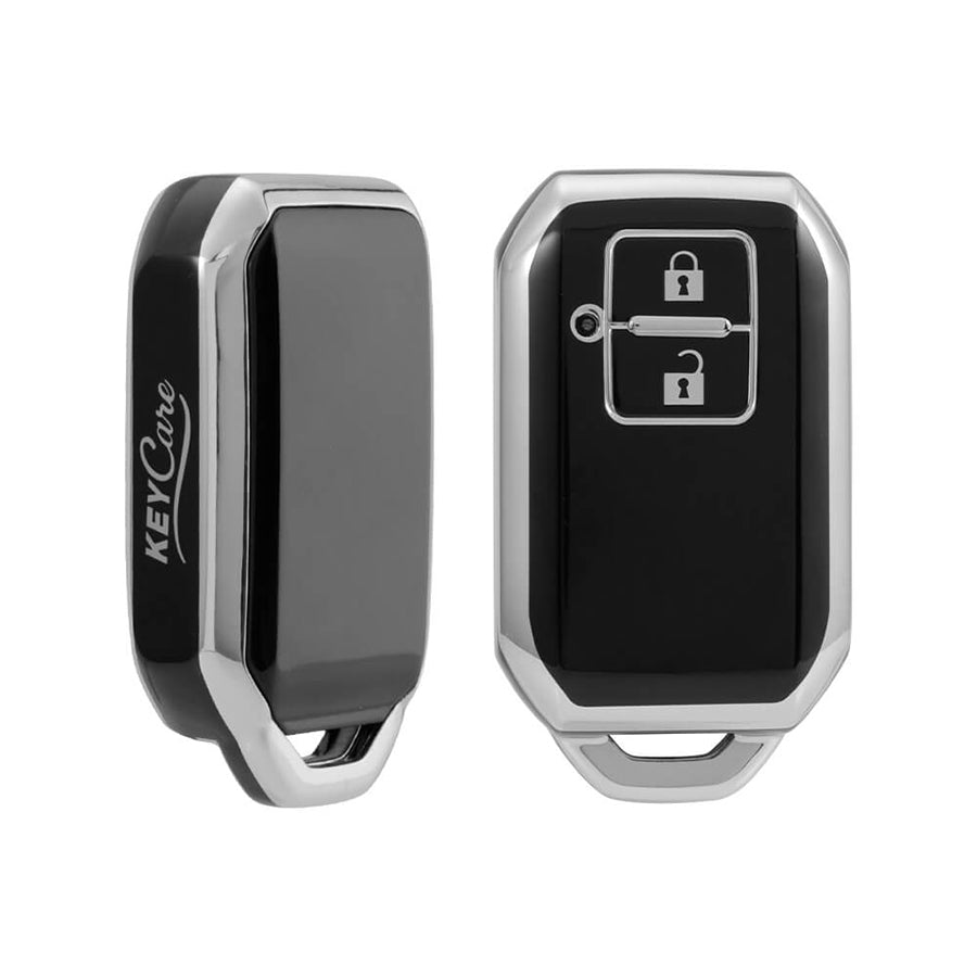 Keycare TPU Key Cover For Toyota : Glanza, Urban Cruiser Hyryder, Rumion 2 button Smart Key (TP05) - Keyzone