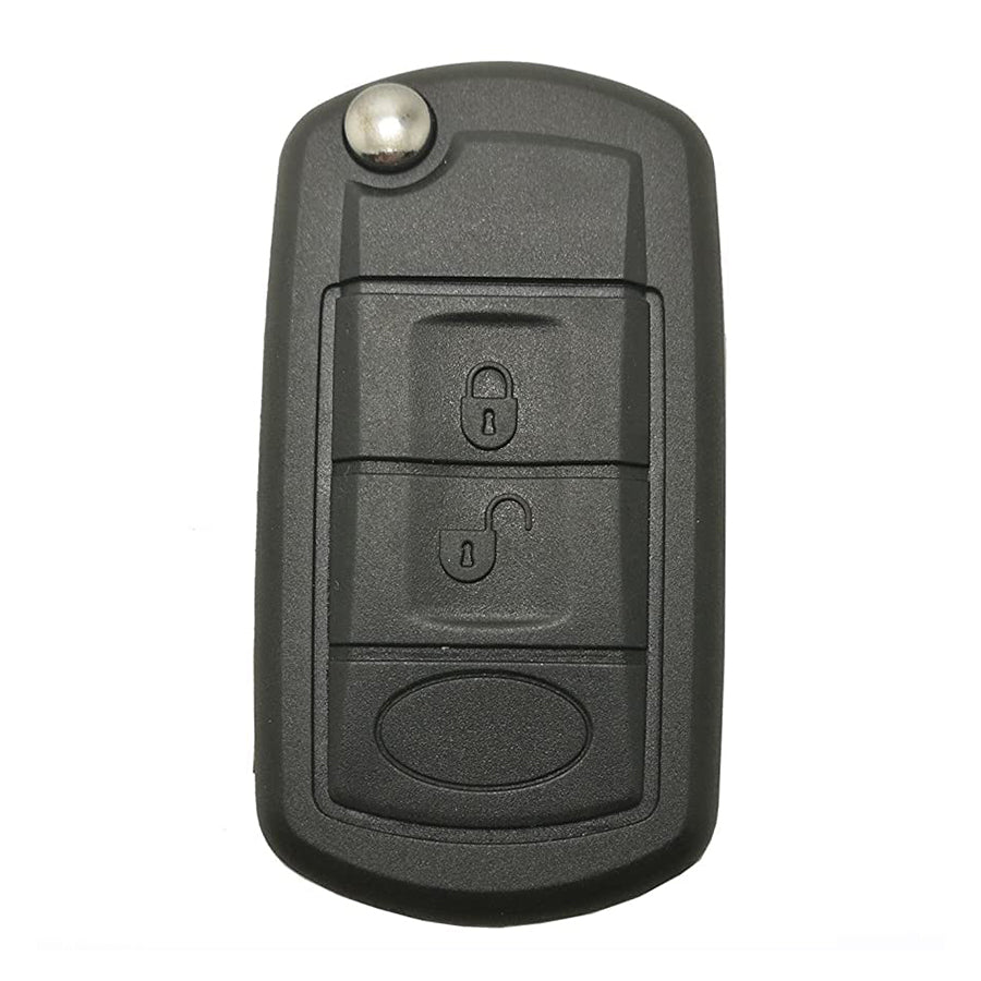 Keyzone Aftermarket Replacement Flip Keyshell Compatible for : Land Rover LR3 Discovery Range Rover Sport 3 Buttons Flip Key (Key-Shell)